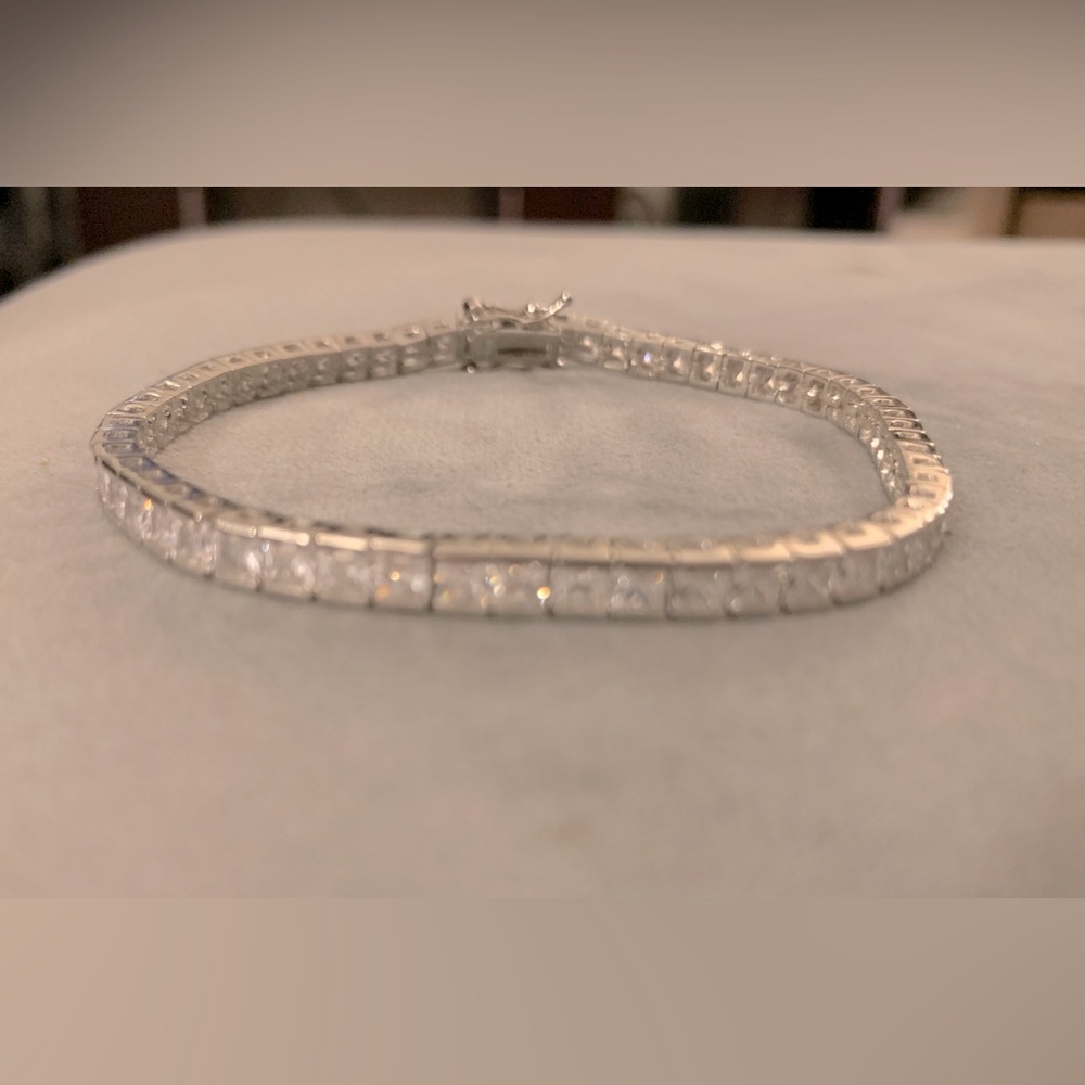 Sphera Milano 14K over Sterling CZ tennis bracelet free shipping